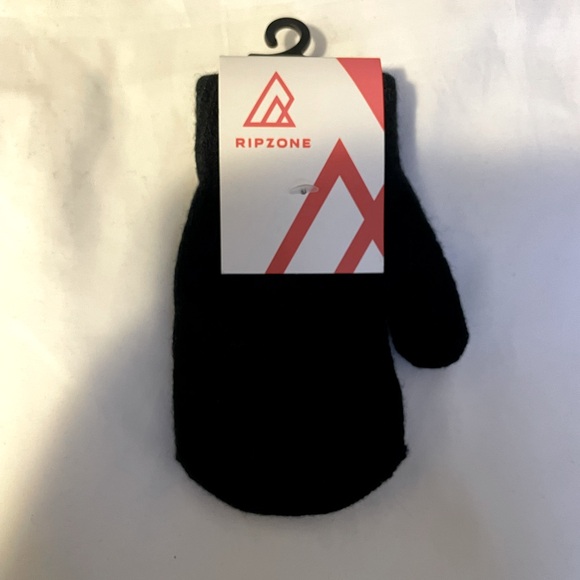 Sz O/S Ripzone  unisex JR Logan 2.0 knit Mitts black beauty - Picture 2 of 4